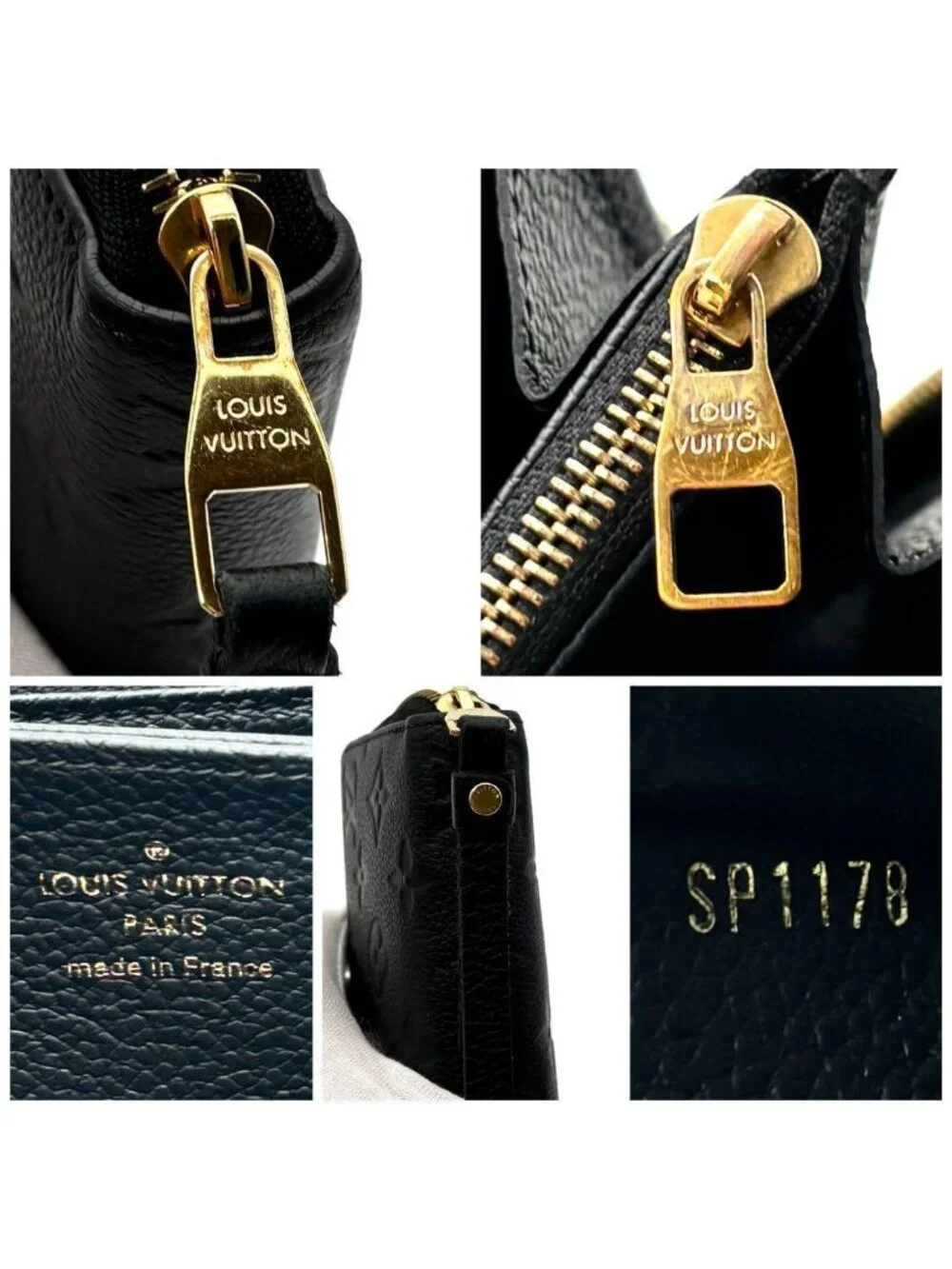 Louis Vuitton Wallet Zippy Monogram Empreinte Black